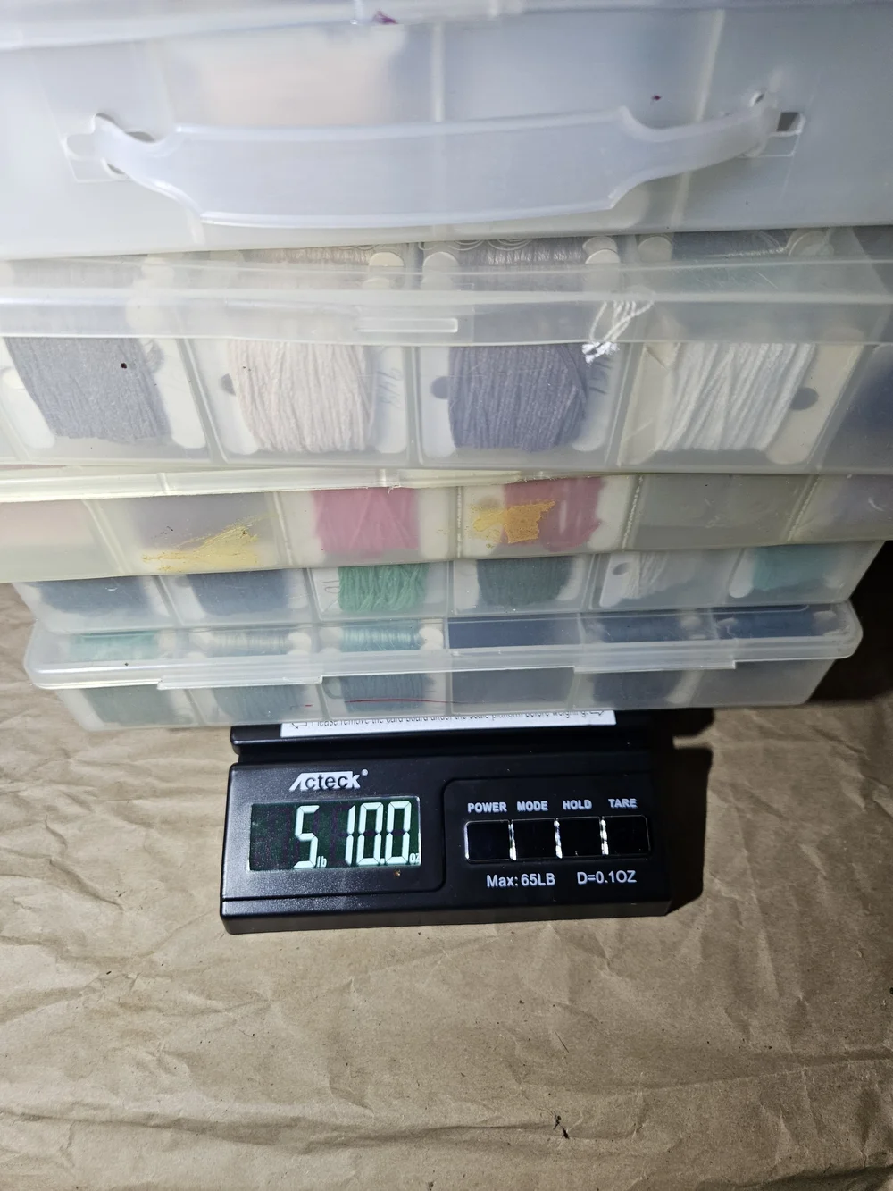 No Boundaries Clear Thread Organizer Box with Multicolor Threads